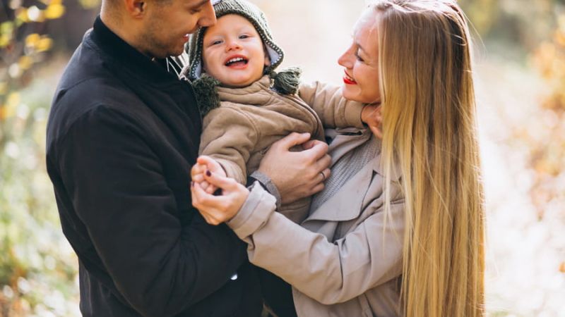 Couple with small baby