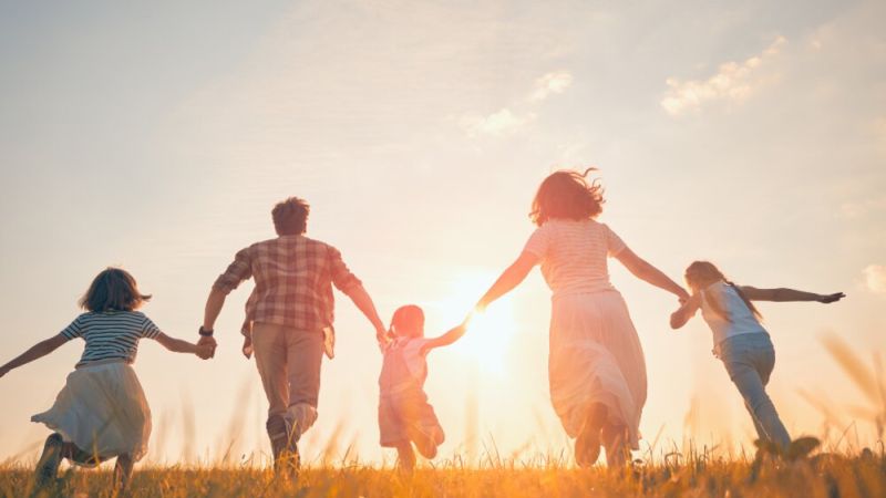 Family running