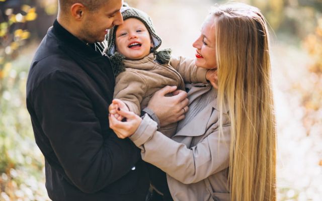 Couple with small baby