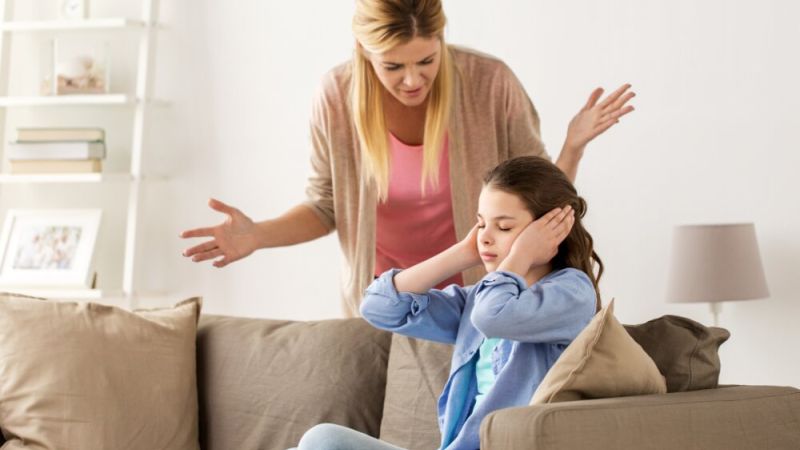 Stressed mum