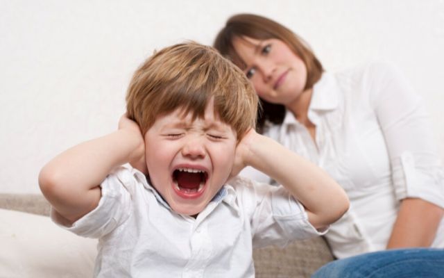 Child throwing tantrum