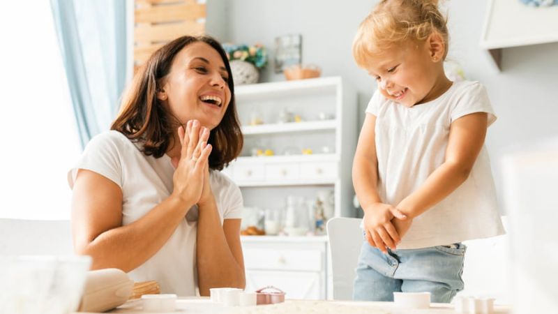 Happy mum